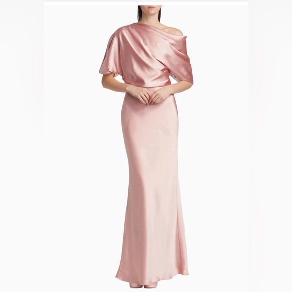 Amsale Dresses & Skirts - Amsale Anthropologie gown dress MOB pink size 12
